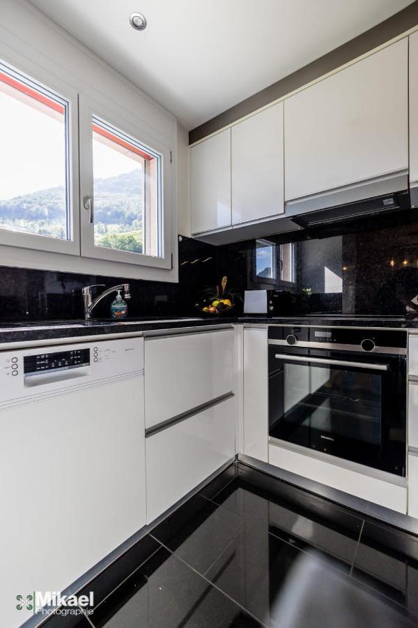 Gruyere Alpes Appartement 3 Chambres Bbq Parking Neirivue Buitenkant foto