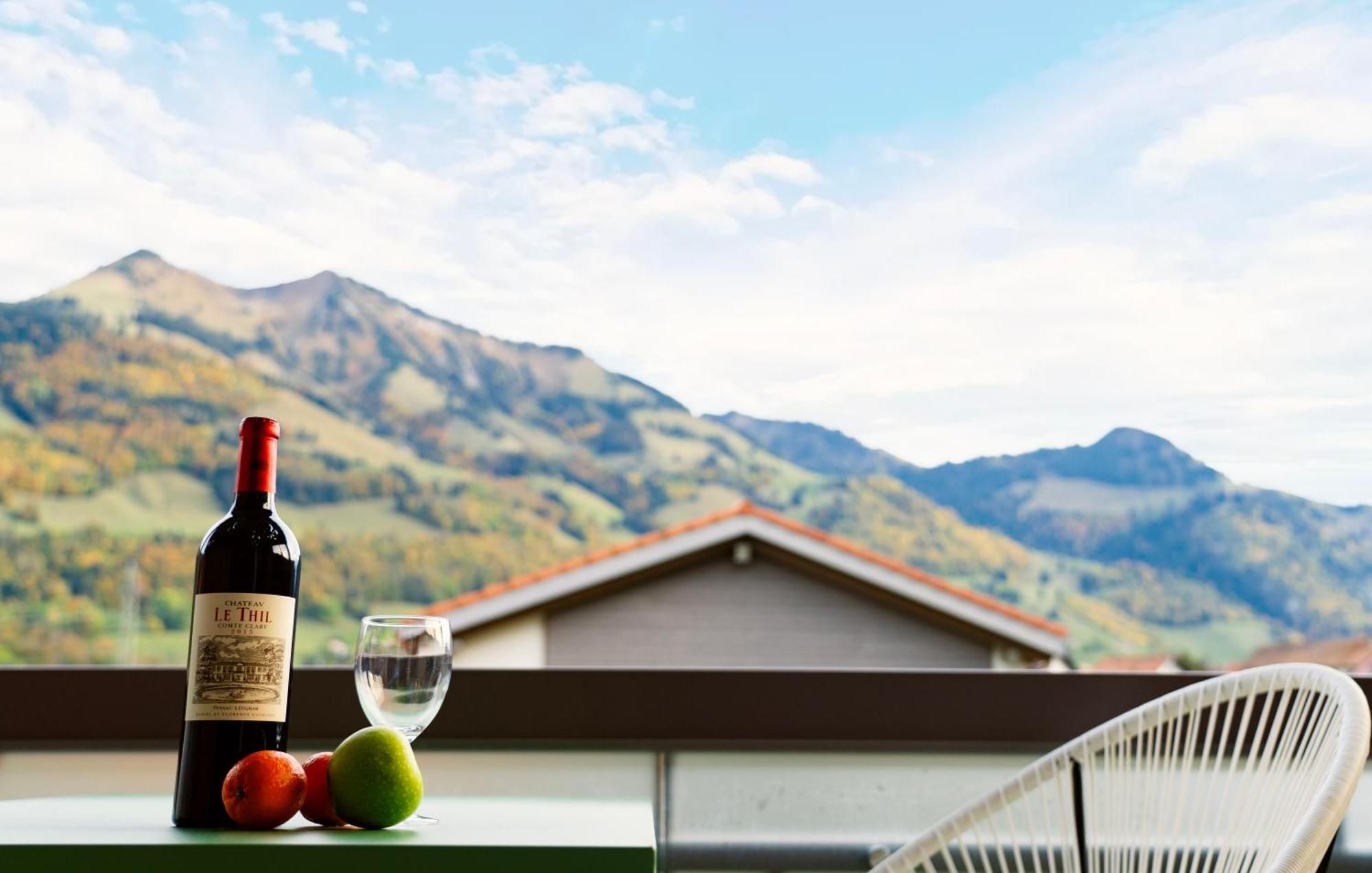 Gruyere Alpes Appartement 3 Chambres Bbq Parking Neirivue Buitenkant foto