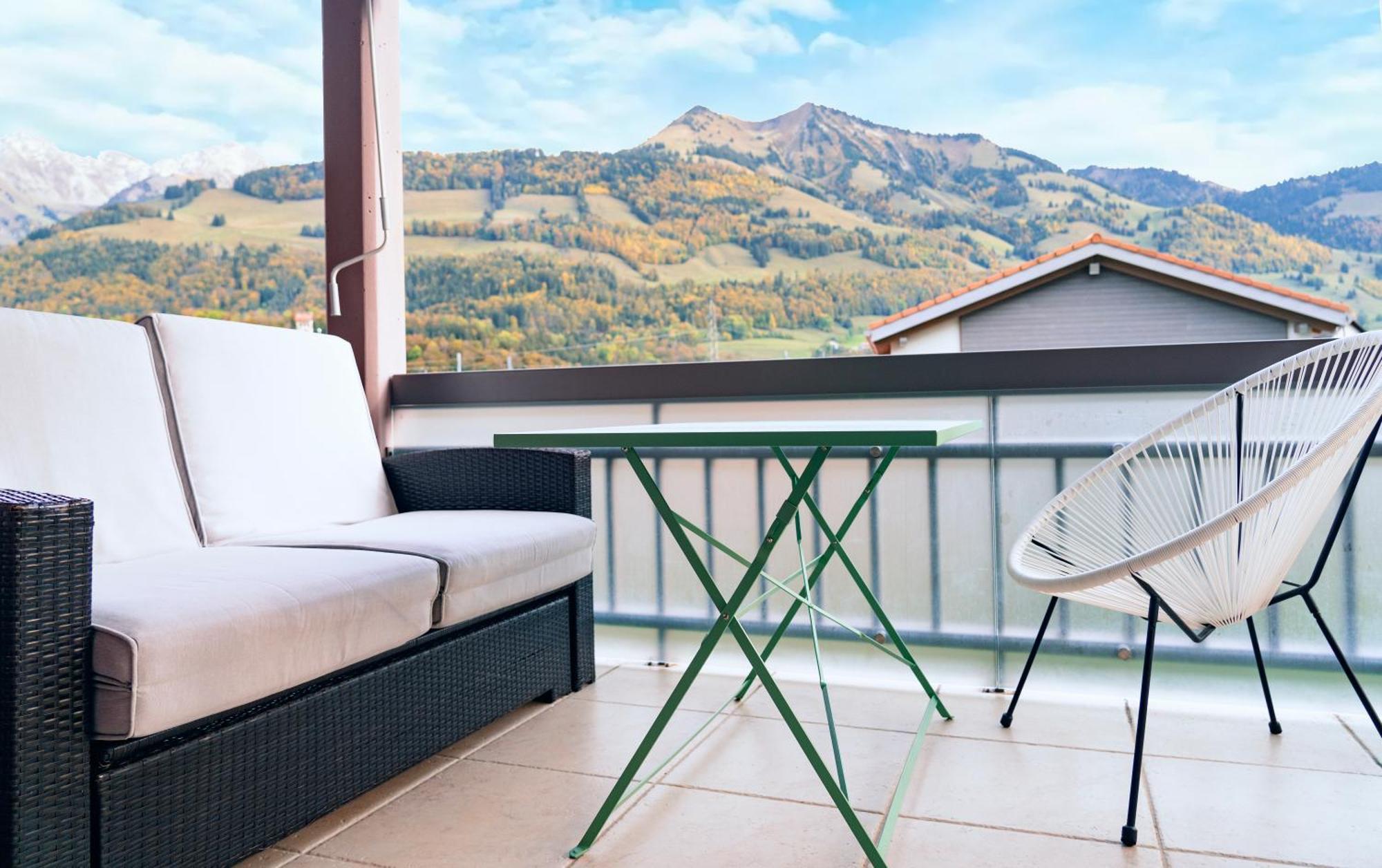 Gruyere Alpes Appartement 3 Chambres Bbq Parking Neirivue Buitenkant foto
