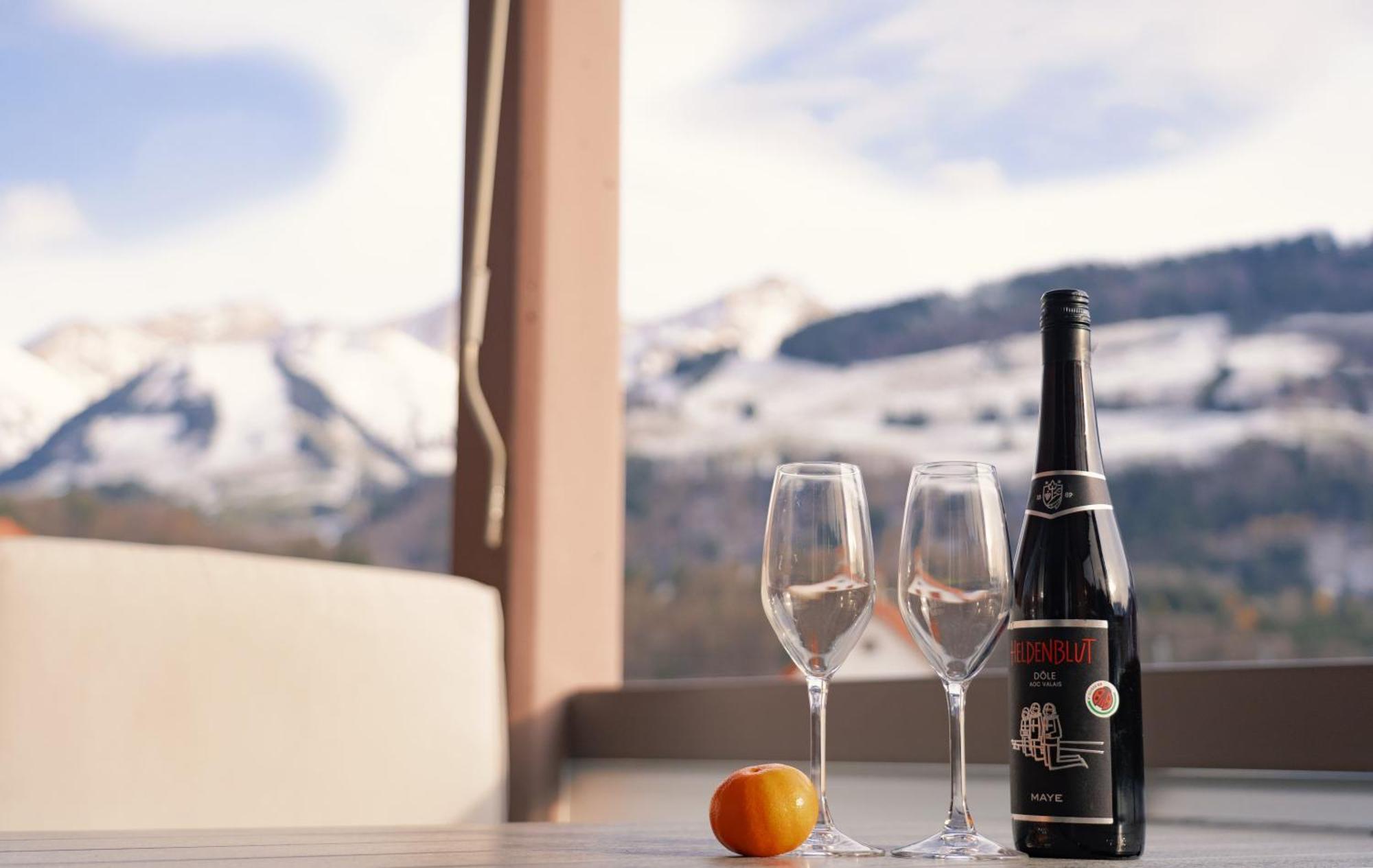 Gruyere Alpes Appartement 3 Chambres Bbq Parking Neirivue Buitenkant foto